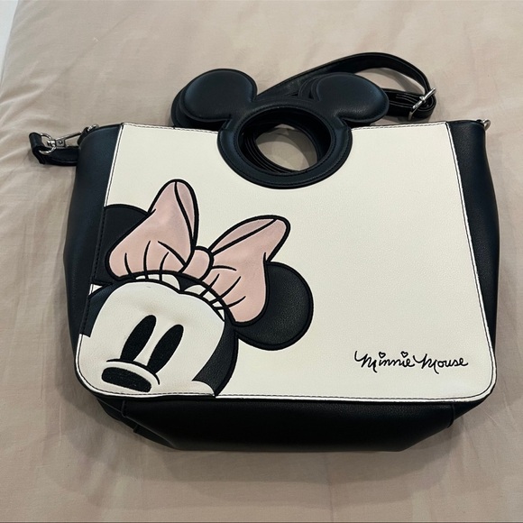 Disney Minnie Mouse Black and Cream Tote - Picture 4 of 4
